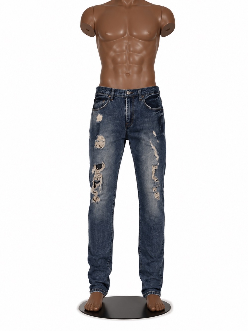 Express: Rocco Slim Fit Skinny Leg Distressed Jeans 29” waist